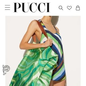 Emilio Pucci Marmo Print Large Weekender Bag